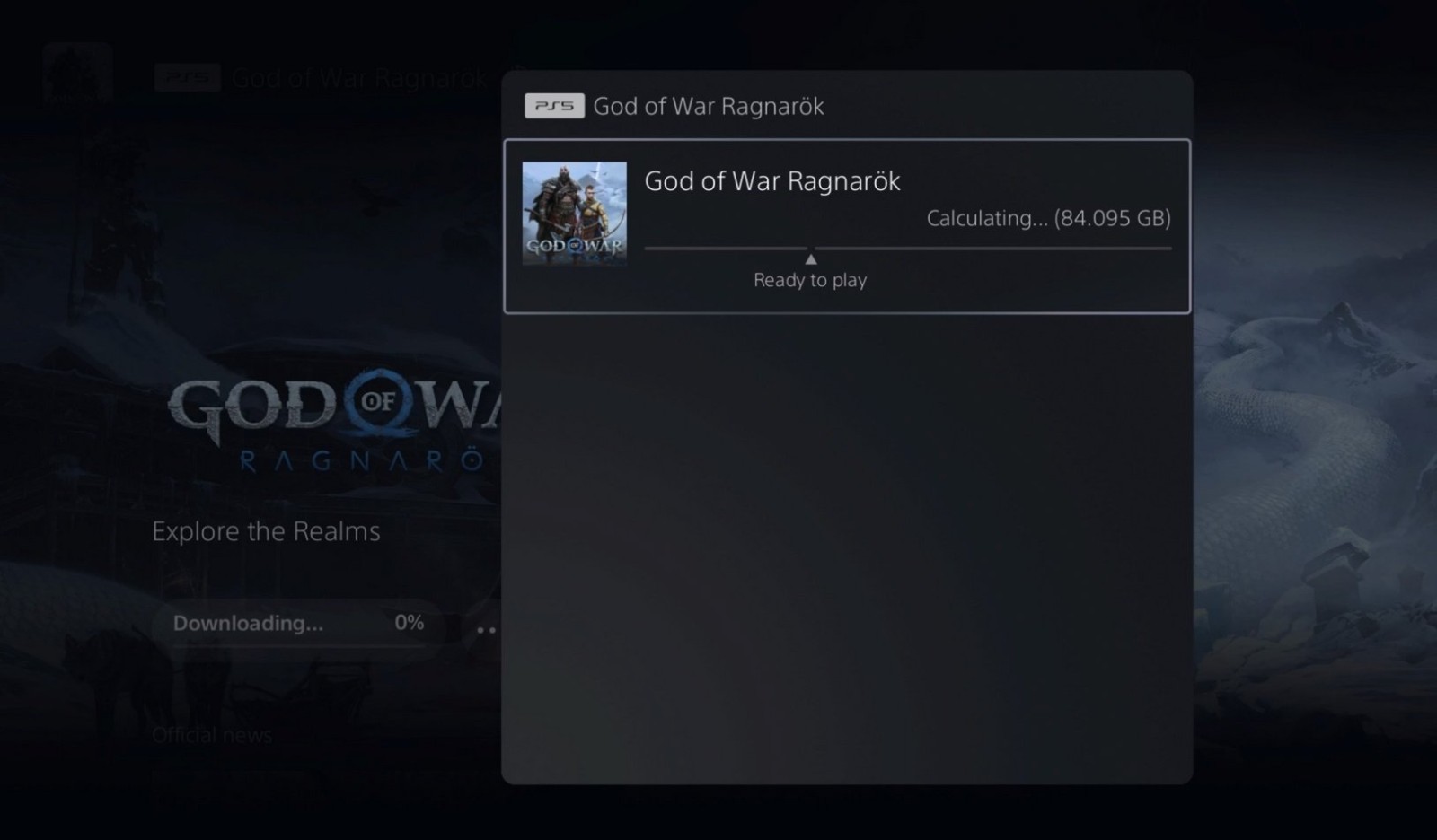 《战神：诸神黄昏》PS预加载现已开启 PS5版容量84GB