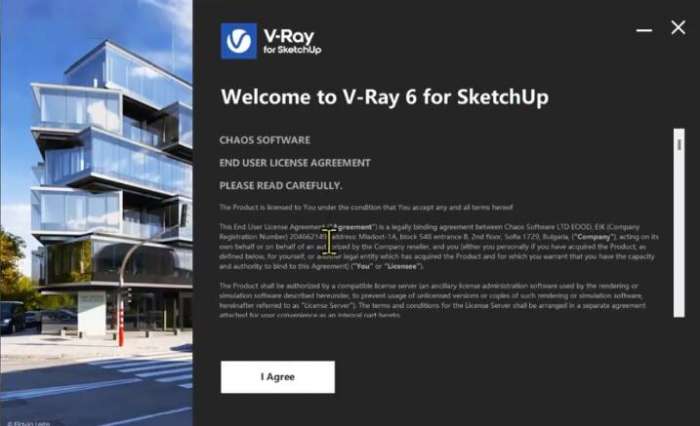VRay 6.0 for SketchUp 2022安装教程分享